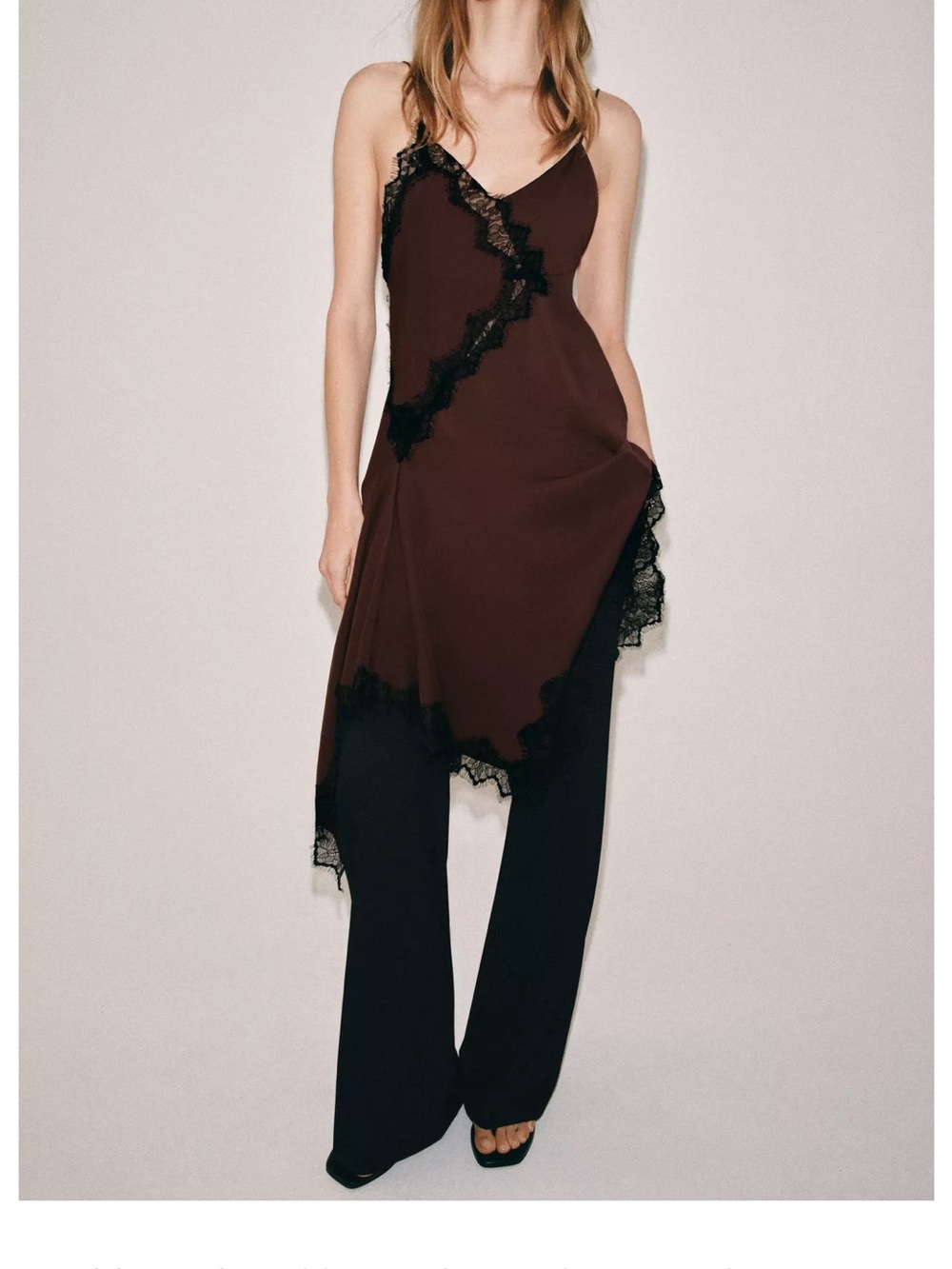 ZARA ASYMMETRIC LACE DRESS